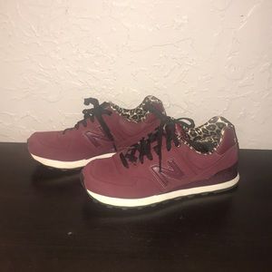 Maroon New Balance Sneakers